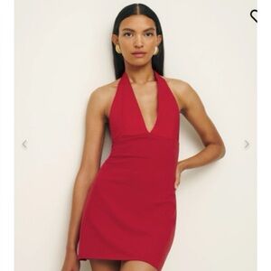 Reformation Baker Knit Halter Dress